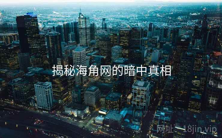揭秘海角网的暗中真相