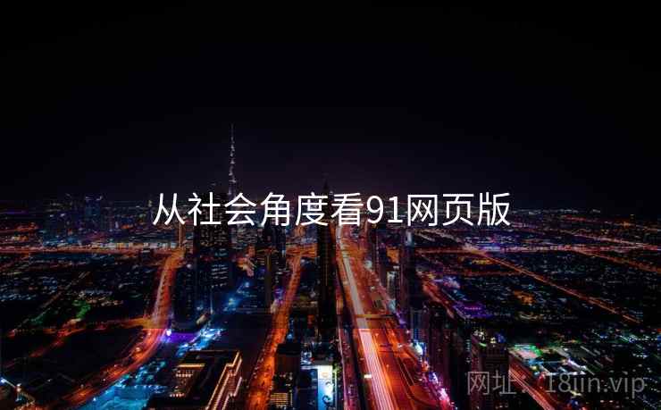 从社会角度看91网页版