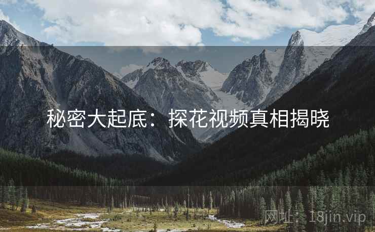 秘密大起底:探花视频真相揭晓 秘密大起底:探花视频真相揭晓