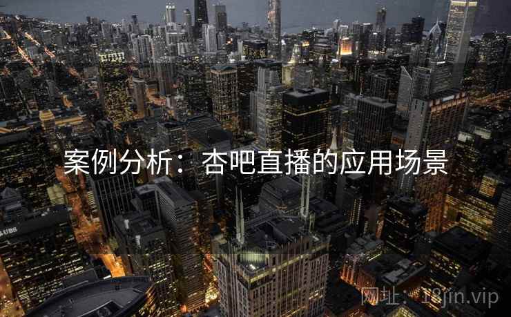 案例分析:杏吧直播的应用场景