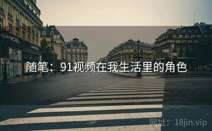 随笔:91视频在我生活里的角色