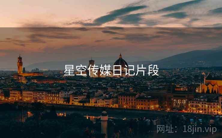 星空传媒日记片段